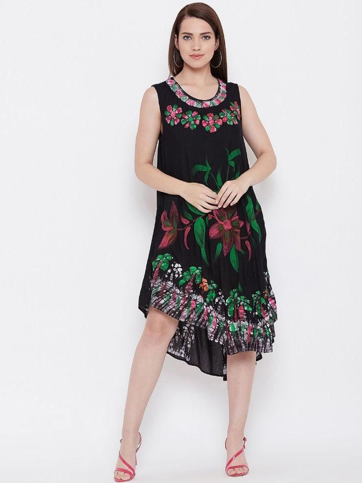 AASK Women’s Rayon Printed Dress – Zeronear