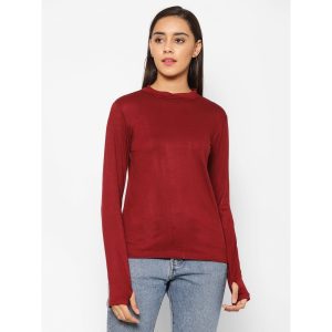 Cotton Solid T-Shirt Red